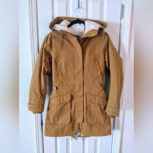 Like New Helly Hansen Fleece Lined Parka Mustard Yellow Size XS